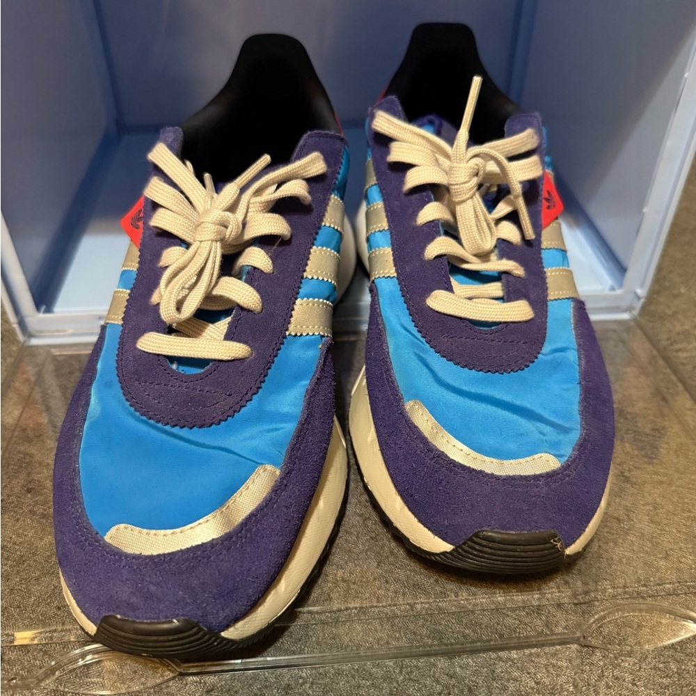 adidas Blue and Purple Athletic Shoes